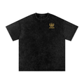 Snow Washed Oversized Gojo vs Sukuna Cotton T-Shirt